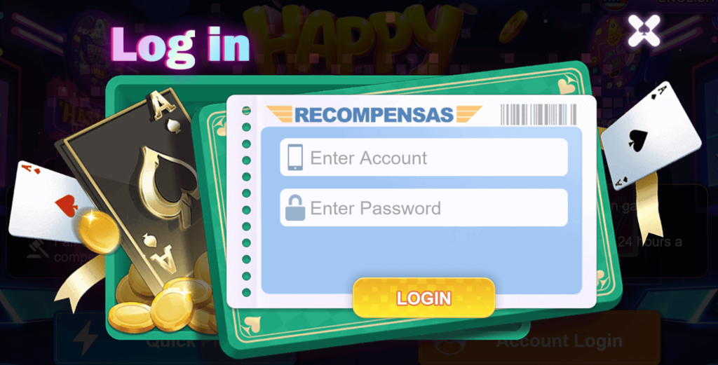 happy sky777 login page